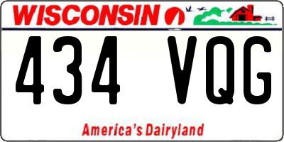 WI license plate 434VQG