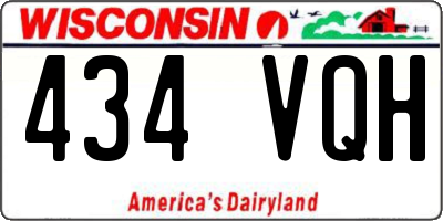 WI license plate 434VQH