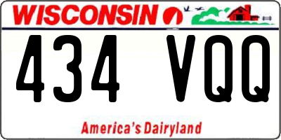 WI license plate 434VQQ