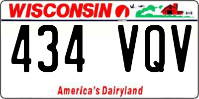 WI license plate 434VQV