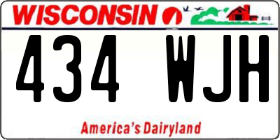 WI license plate 434WJH