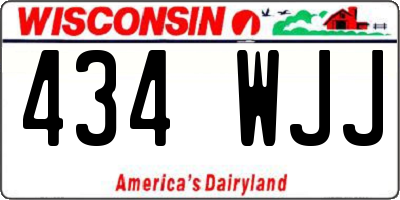 WI license plate 434WJJ