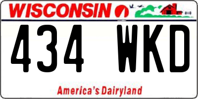 WI license plate 434WKD