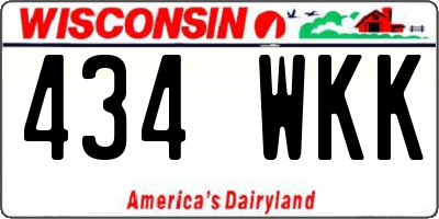 WI license plate 434WKK