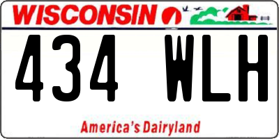 WI license plate 434WLH