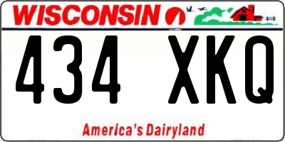 WI license plate 434XKQ