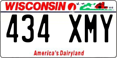WI license plate 434XMY