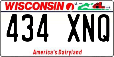 WI license plate 434XNQ