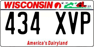 WI license plate 434XVP