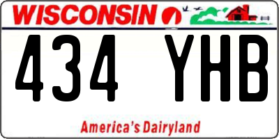 WI license plate 434YHB