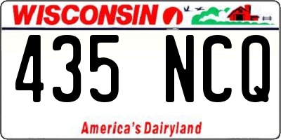 WI license plate 435NCQ