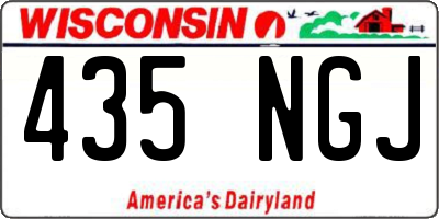 WI license plate 435NGJ