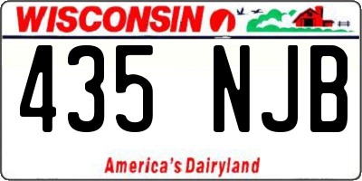 WI license plate 435NJB