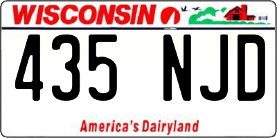 WI license plate 435NJD