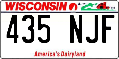 WI license plate 435NJF