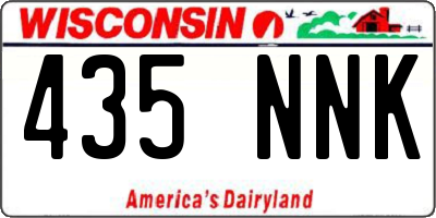 WI license plate 435NNK
