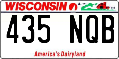 WI license plate 435NQB