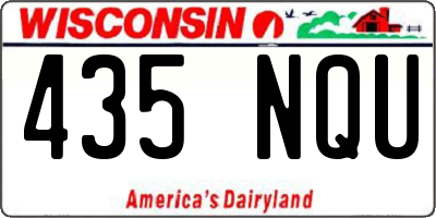 WI license plate 435NQU