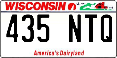 WI license plate 435NTQ