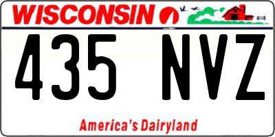 WI license plate 435NVZ