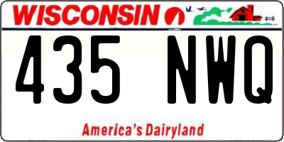 WI license plate 435NWQ