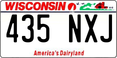 WI license plate 435NXJ