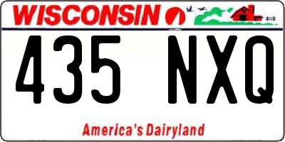 WI license plate 435NXQ