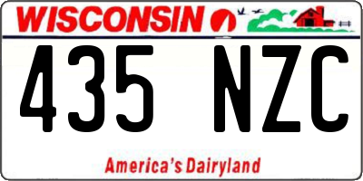 WI license plate 435NZC