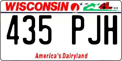 WI license plate 435PJH