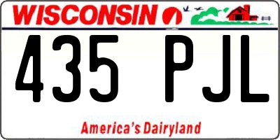 WI license plate 435PJL