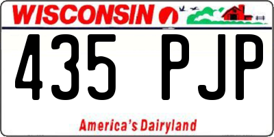 WI license plate 435PJP