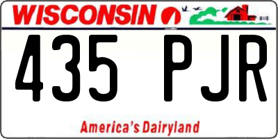 WI license plate 435PJR
