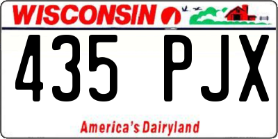 WI license plate 435PJX