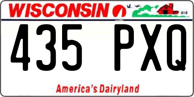 WI license plate 435PXQ