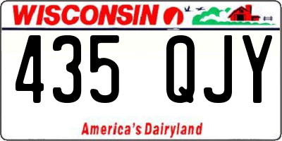 WI license plate 435QJY
