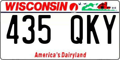 WI license plate 435QKY