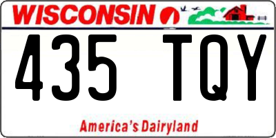WI license plate 435TQY