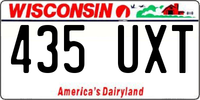 WI license plate 435UXT