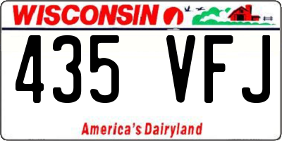 WI license plate 435VFJ