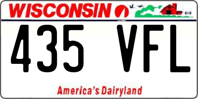 WI license plate 435VFL