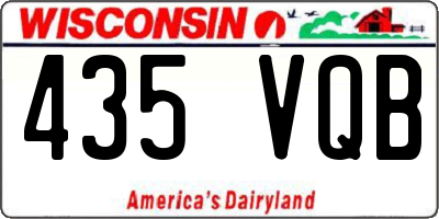 WI license plate 435VQB