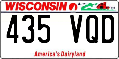 WI license plate 435VQD