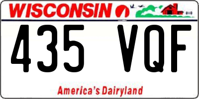 WI license plate 435VQF