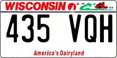WI license plate 435VQH