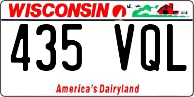 WI license plate 435VQL