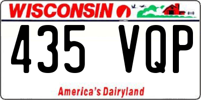 WI license plate 435VQP
