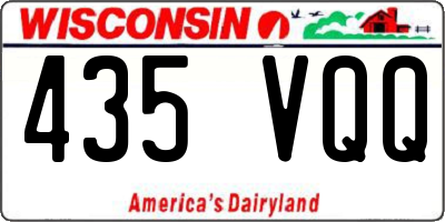 WI license plate 435VQQ