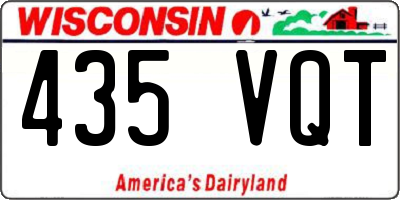 WI license plate 435VQT