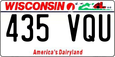 WI license plate 435VQU