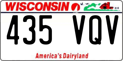 WI license plate 435VQV